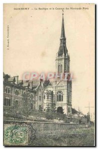 Old Postcard Domremy La Basilica and the Convent of the Reverends Peres