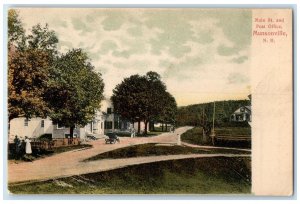 c1905 Main St. Post Office Exterior Building Munsonville New Hampshire Postcard