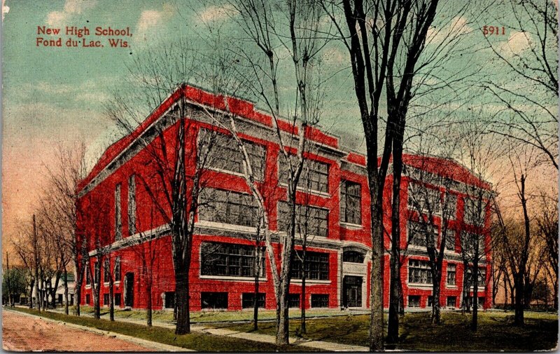 Postcard High School in Fond Du Lac, Wisconsin~134825