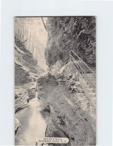 Postcard Pluto Falls, Watkins Glen, New York