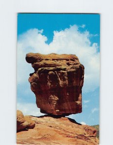 Postcard Balanced Rock Garden Of The Gods Colorado Springs Colorado USA