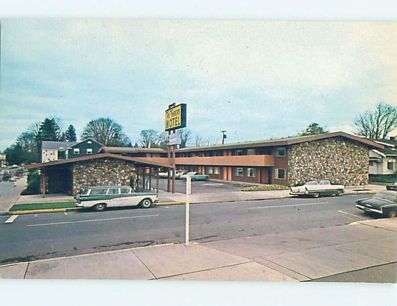 Unused Pre-1980 OLD CARS & TIMBERS MOTEL Eugene Oregon OR M0619