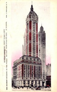 New York City The Singer Building 1908