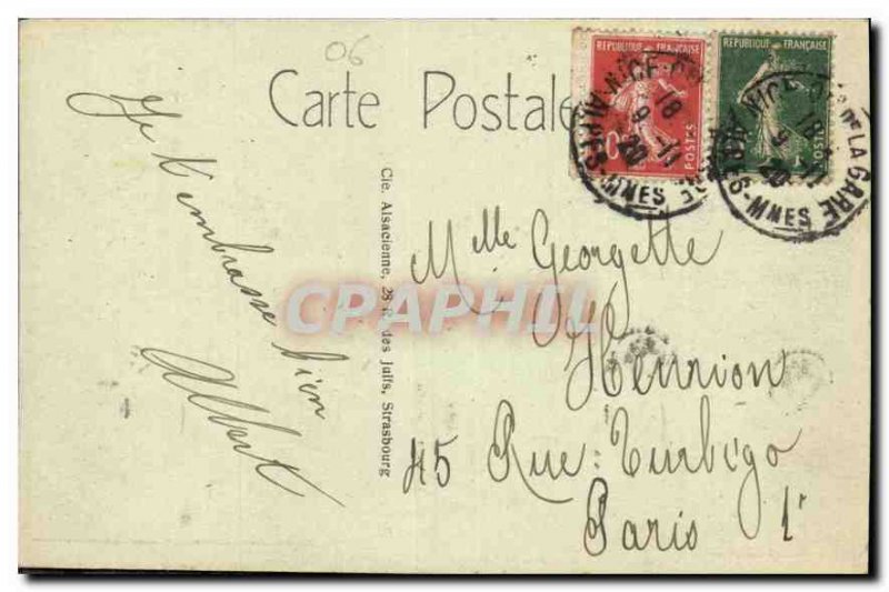 Postcard Old Nice Quai des Etats Unis and the Palais de la Jetee