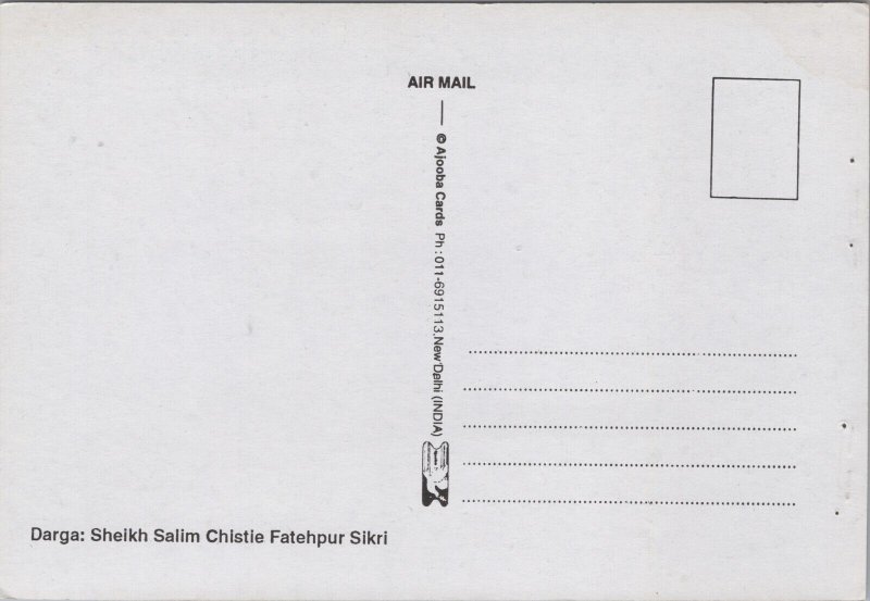 India Tomb Of Sh. Salim Chisti Fatehpur Sikri Postcard BS.28