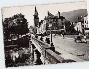 Postcard Le Grand Pont St. Martin Church Saint-Dié-des-Vosges France