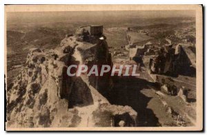 Old Postcard Les Baux Bouches du Rhone Ruins of the feudal Chateau