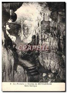 Old Postcard From The Pyrenees Caves Betharam room Feerique