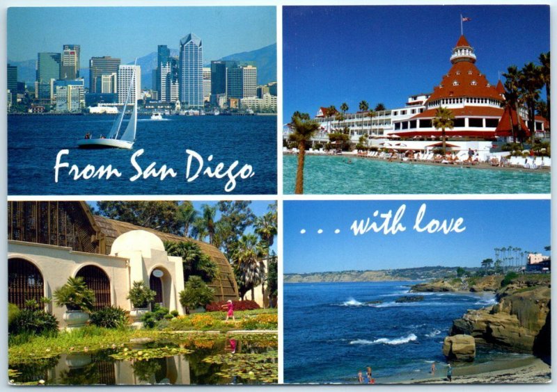 Postcard - From San Diego,... with love - California