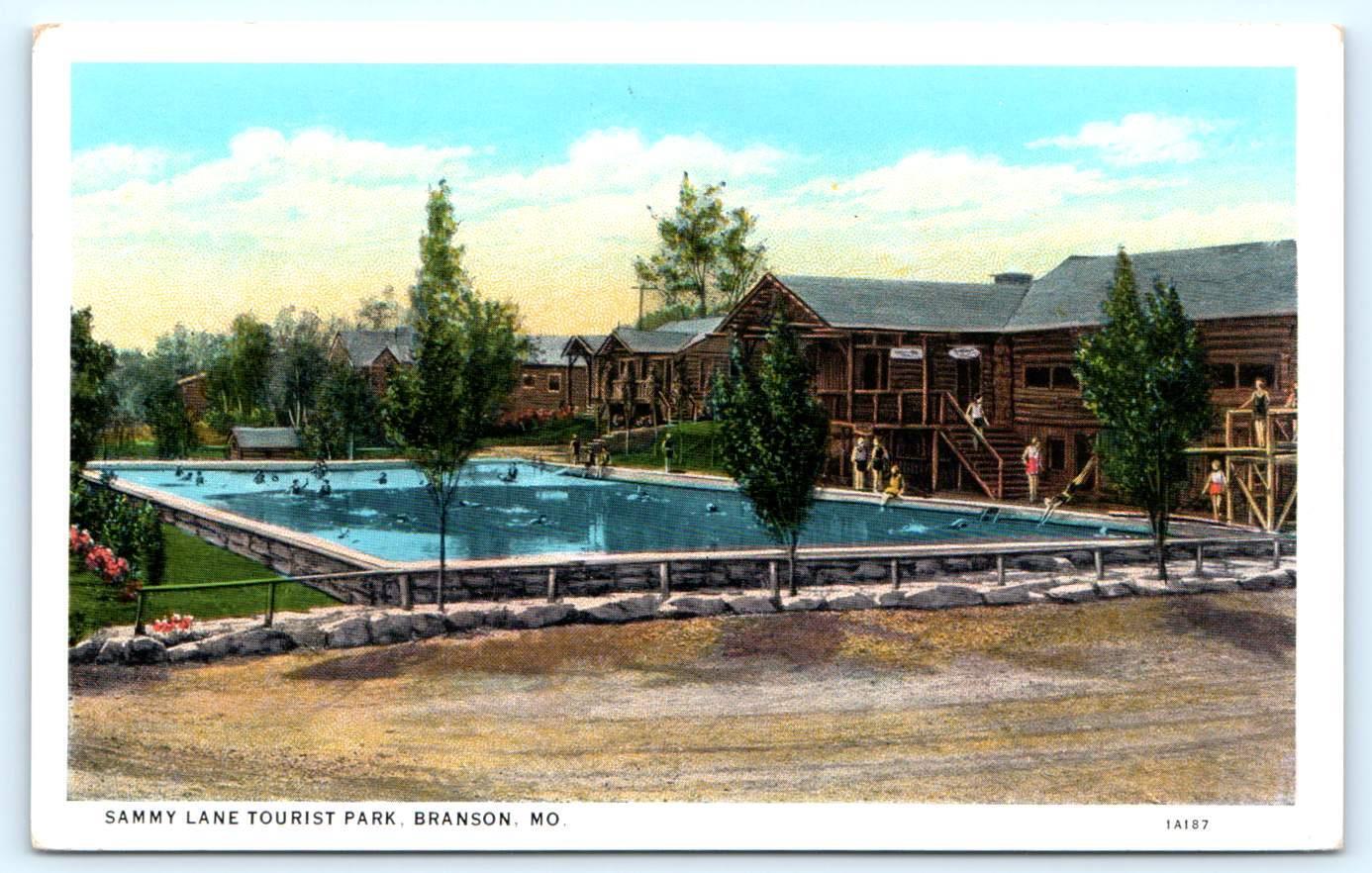 BRANSON, Missouri MO Swimming Pool SAMMY LANE TOURIST PARK Roadside