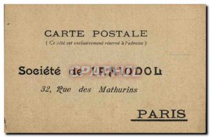 Old Postcard Advertisement Company of & # 39Aniodol Rue des Mathurins Paris