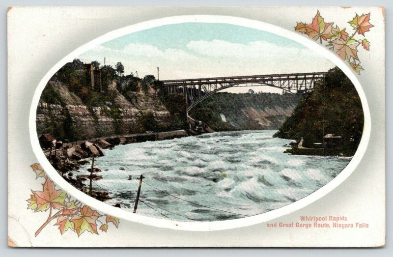 Niagara Falls New York~Whirlpool Rapids & Great Gorge Route~Bridge~1914 