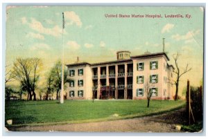 1909 United States Marine Hospital Louisville Kentucky KY Antique Postcard