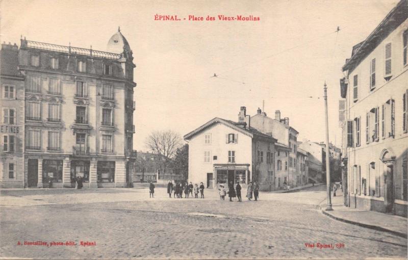 EPINAL VOSGES FRANCE~PLACE des VIEWUX-MOULINS POSTCARD