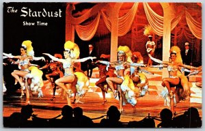 Vtg Las Vegas Nevada NV The Stardust Hotel Resort Casino Showgirls Postcard