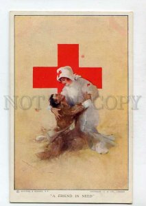 3140905 RED CROSS Friend in need by Hal HURST Vintage Reinthal