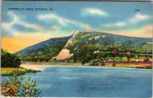 Postcard WATER SCENE Pittston Pennsylvania PA AK4390