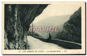 Old Postcard The Gorges du Loup New Route