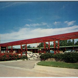 c1950s Dalhart, TX Sands Motel US Hwy 54 AAA Sign Mid Mod Car Artistichrome A221