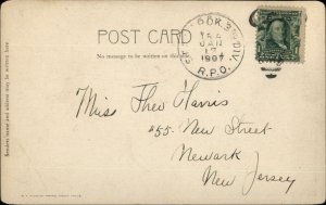 Helena MT Natatorium 1907 RPO Cancel Postcard