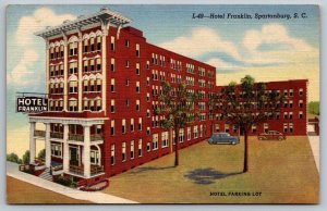 Spartanburg, South Carolina - Hotel Franklin  - Postcard