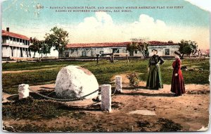 c1910 SAN DIEGO CALIFORNIA RAMONA'S MARRIAGE PLACE MONUMENT POSTCARD 41-255