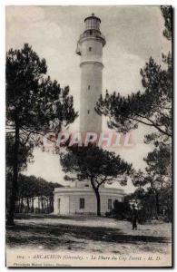 Old Postcard Lighthouse of Cap Ferret Arcachon