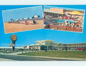 Pre-1980 MOTEL SCENE Nags Head On Outer Banks North Carolina NC AD9042