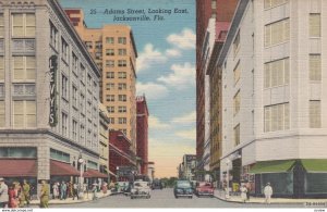 JACKSONVILLE, Florida, 30-40s; Adams Street, looking East