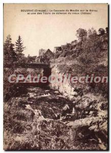 Postcard Old Boussac La Cascade Du Moulin On The One And Berou