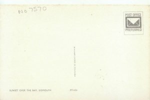 Devon Postcard - Sunset Over The Bay - Sidmouth - Ref TZ4429