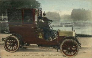 Paris Women's Rights Woman Chauffeur Decourcelle c1910 Postcard #1