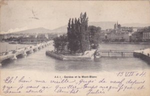 Switzerland Geneve et le Mont-Blanc 1904