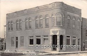 Real Photo Farmers Savings Bank Clermont, Iowa, USA 1914 