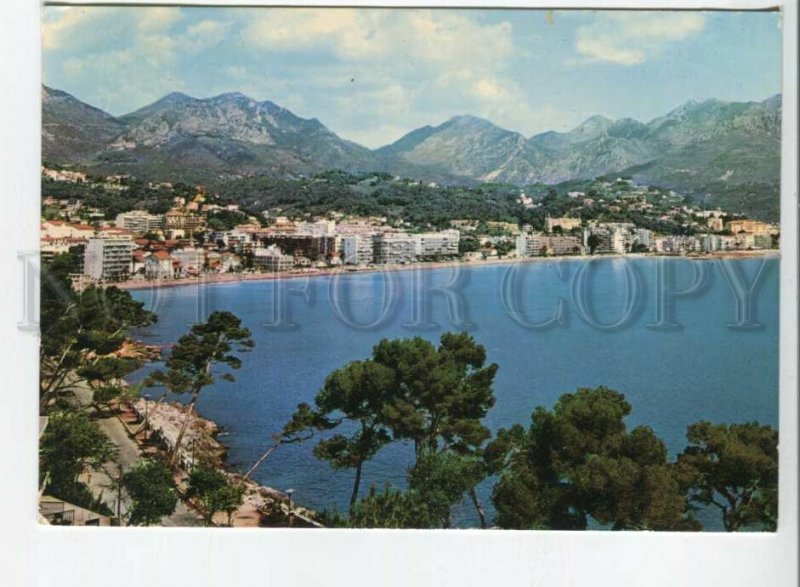 441118 France 1975 French Riviera cancellation RPPC to Germany advertising