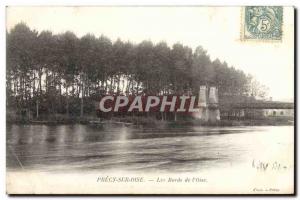 Old Postcard Precy Sur Oise The Banks of L & # 39Oise