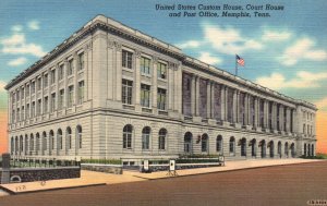 Vintage Postcard United States Custom House Court House Post Office Memphis Tenn