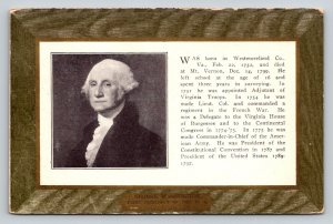 First President  George Washington   Postcard