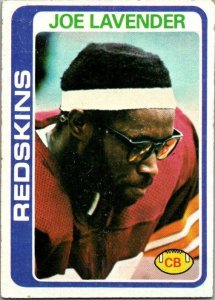 1978 Topps Football Card Joe Lavender Washington Redskins sk7429