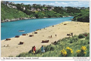 The Beach and River Gannel, Crantock, Cornwall, England, UK, PU-1966