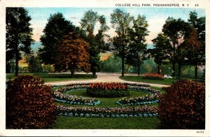 New York Poughkeepsie View In College Hill Park 1927