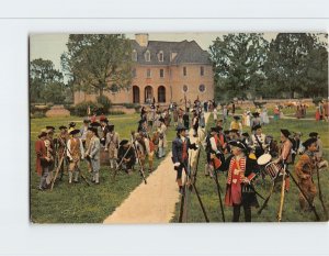 Postcard The Militia as Seen in Williamsburg-The Story of a Patriot, Virginia