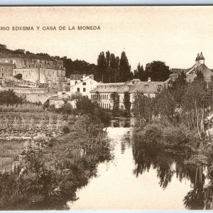 c1920s Segovia, Spain Rio Edesma River Casa de la Moneda Mint Building View A341