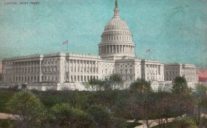 Vintage Postcard 1910's Capital State Front Washington D.C.