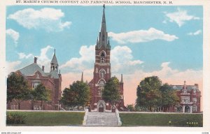 MANCHESTER , New Hampshire , 1910s ; St Marie's Church & Convent