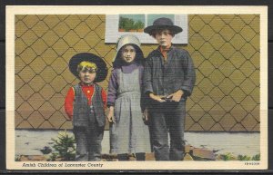 Pennsylvania, Lancaster - Amish Children - [PA-258]