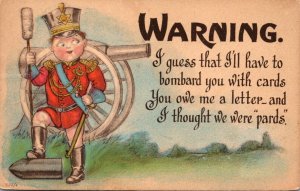 Young Boy With Cannon 1917