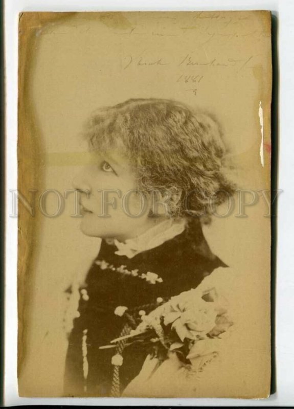 3167950 BERNHARDT Jewish French DRAMA Actress FACSIMILE PHOTO 