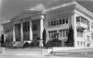 Cook Globe Arizona High School #J-38 1940s RPPC Photo Postcard 7893