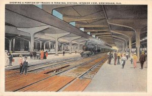 Birmingham Alabama Terminal Station Interior Vintage Postcard AA22508